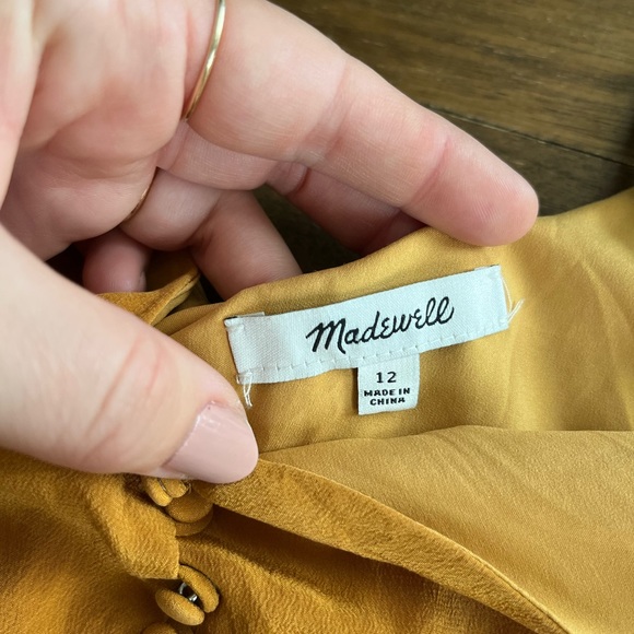 Madewell yellow button tanks size 12 - Picture 3 of 5